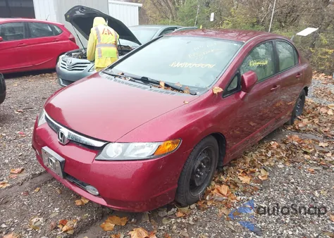 2008 Honda Civic Lx z USA, uszkodzony, nr VIN 1HGFA16508L059786